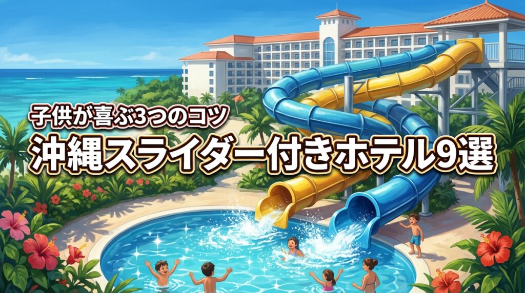 沖縄でウォータースライダー付きのホテル9選！子供が喜ぶ宿選び3つのコツ
