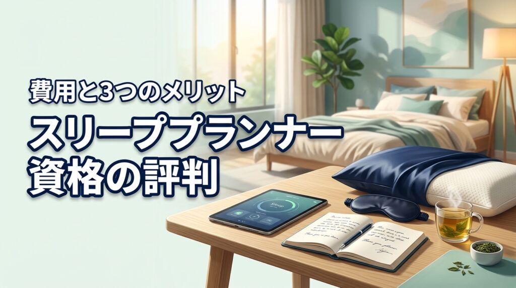 スリーププランナー資格講座の口コミ評判は？費用・難易度と3つのメリットを解説