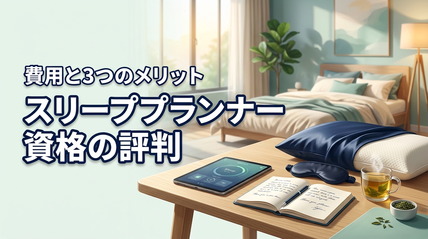 スリーププランナー資格講座の口コミ評判は？費用・難易度と3つのメリットを解説