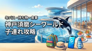 【神戸須磨シーワールド完全ガイド】年パス料金や子連れの持ち物、レストラン攻略