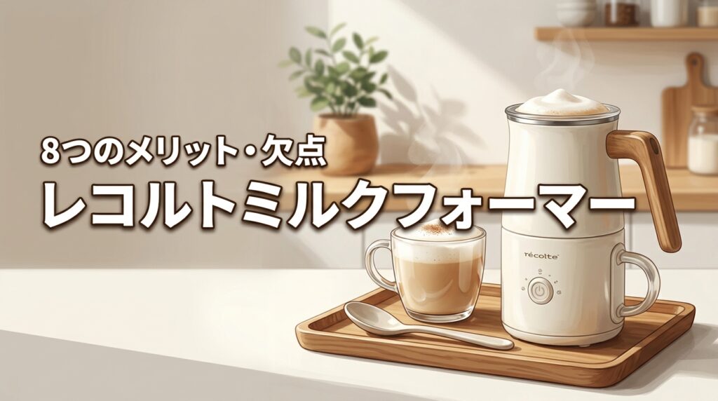 レコルトのミルクフォーマーでホットミルク！口コミや8つのメリット・デメリット