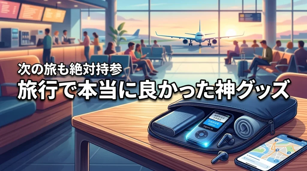 【保存版】旅行中に使って本当に良かった！次の旅にも絶対持っていく神グッズ体験記事