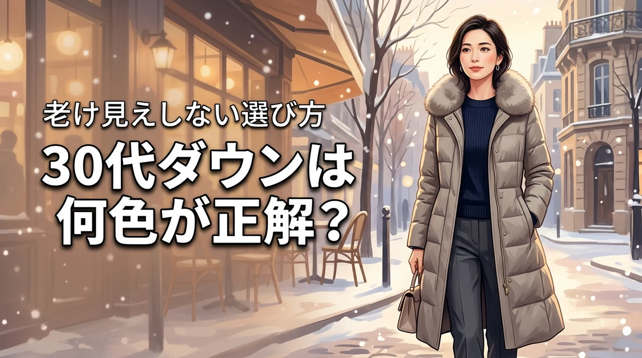 ダウンコートは何色がいい？30代レディース向けに老け見えしない色の選び方を紹介