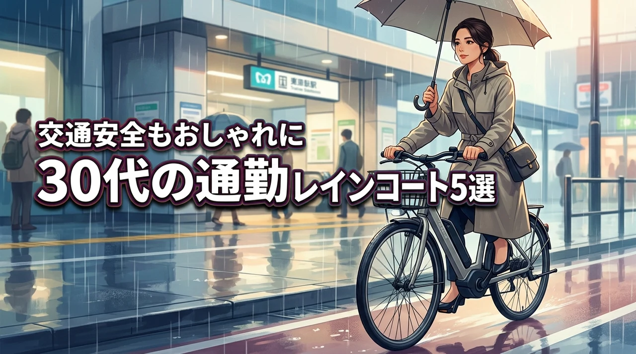 30代レディースにオススメ！交通安全も考慮したレインコート5選でおしゃれに通勤