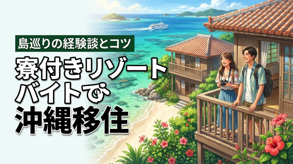 沖縄移住は寮付きリゾートバイトで失敗しない？島巡りした経験談！生活のコツも公開